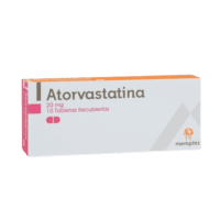 Atorvastatina 20 mg 10 Tabletas Memphis