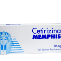 Cetirizina 10 mg 10 Tabletas MEMPHIS