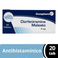 Clorfeniramina Maleato 4 mg 20 Tabletas Coaspharma