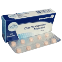 Clorfeniramina Maleato 4 mg 20 Tabletas Coaspharma