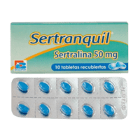 Sertralina 50 mg 10 Tabletas Recubiertas