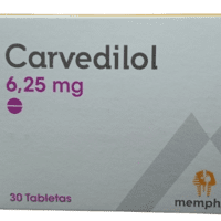 Carvedilol 6,25 mg x30 Tabletas MEMPHIS