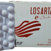 Losartan x15 Tabletas ecar Laboratorios
