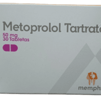 Metoprolol Tartrato 50 mg x30 Tabletas MEMPHIS