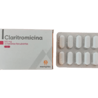 Claritromicina 500mg 10 Tabletas Recubiertas MEMPHIS